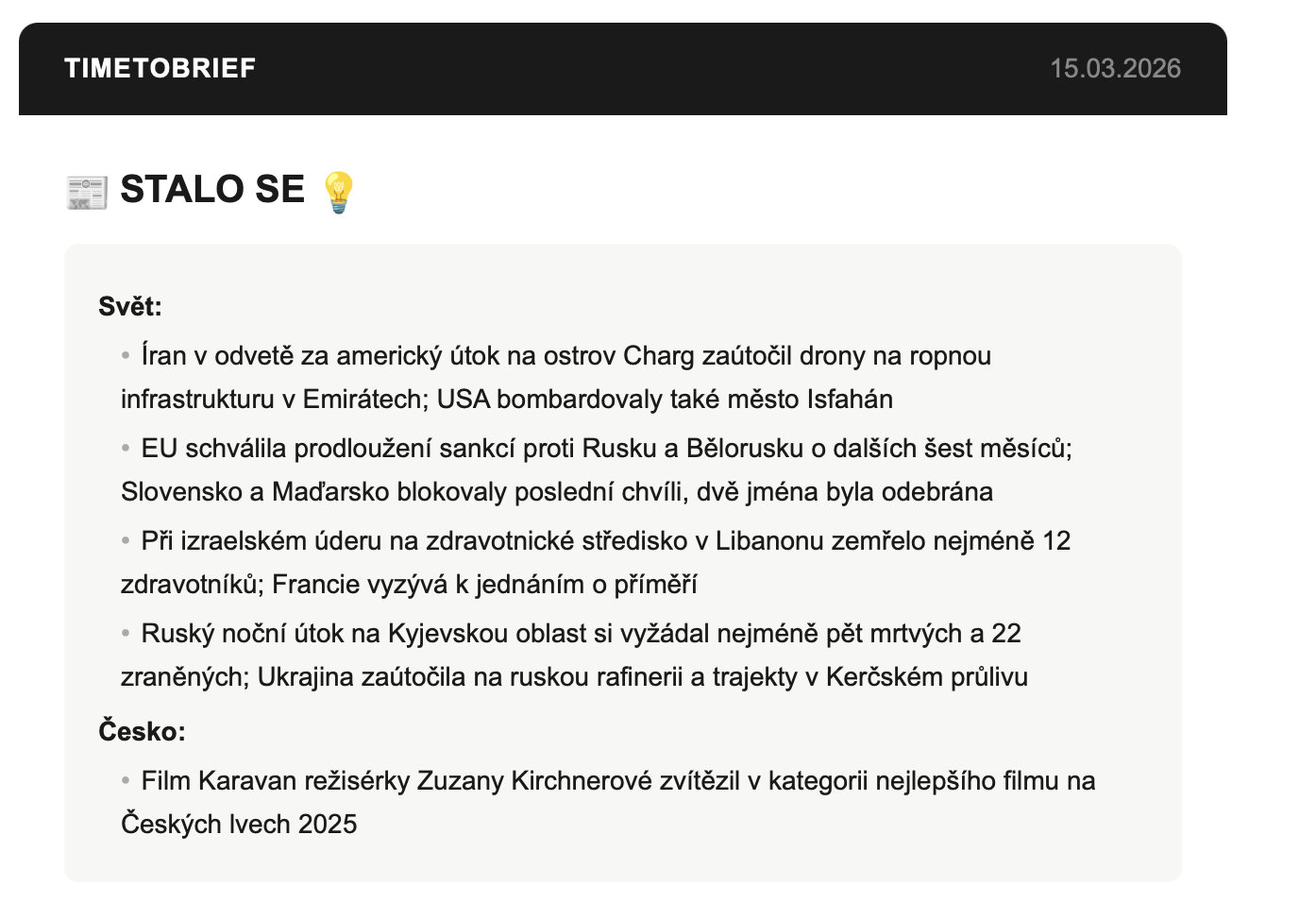 Signal 1 — Stalo se